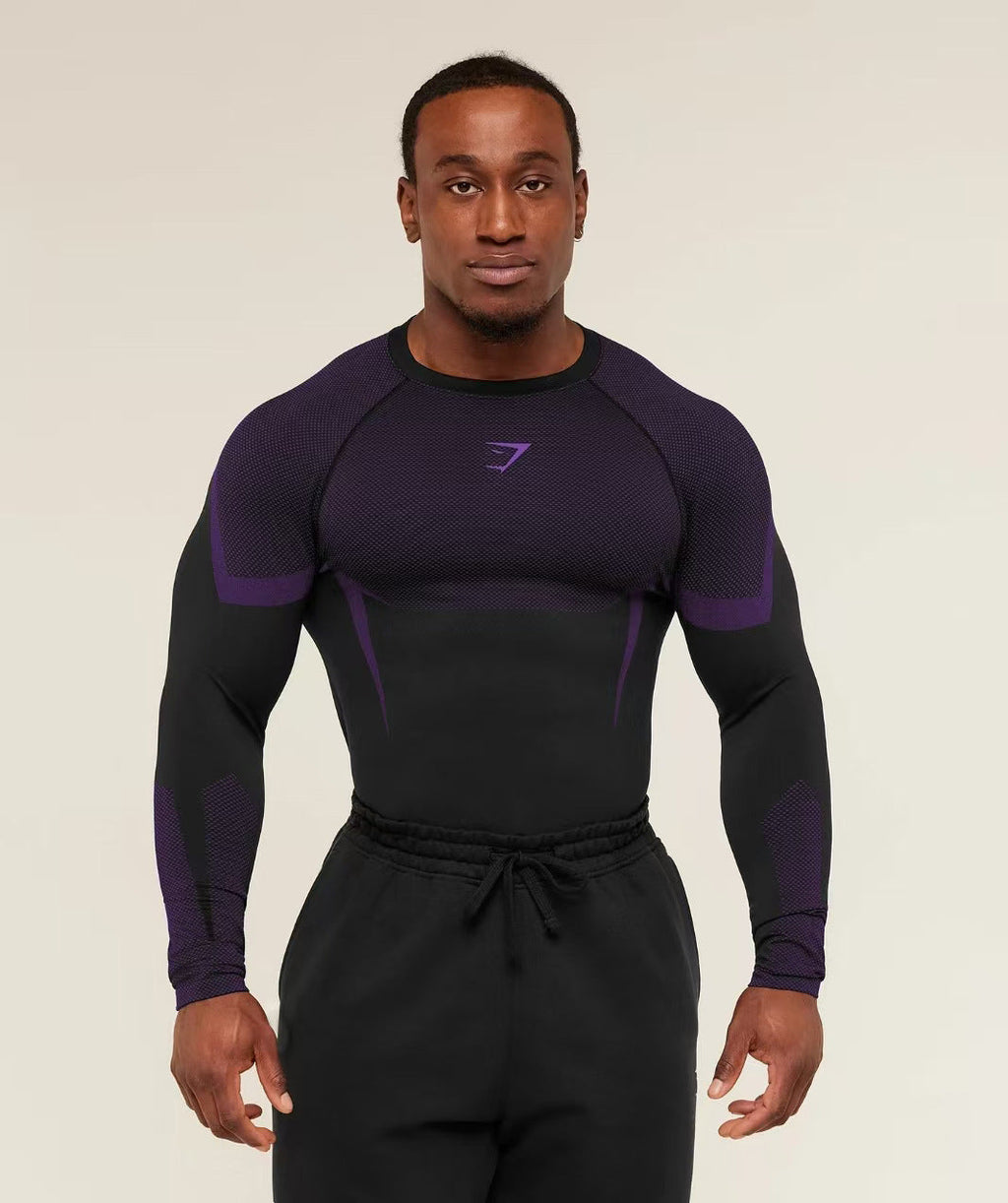 GYMSHARK/ONYX5 Long-Sleeve Compression Training Shirt