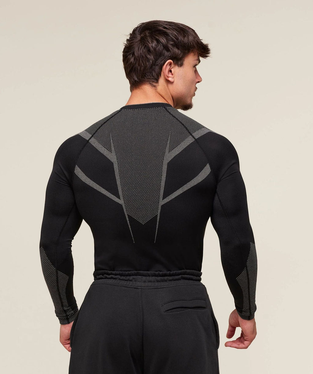 GYMSHARK/ONYX5 Long-Sleeve Compression Training Shirt